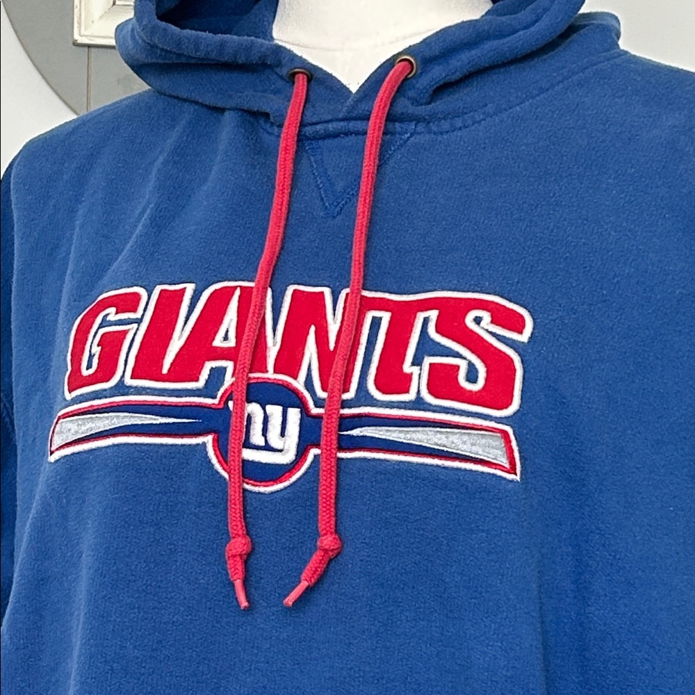 Vintage New York Giants NFL Football Sweatshirt Mens Hoodie Embroidered Logo